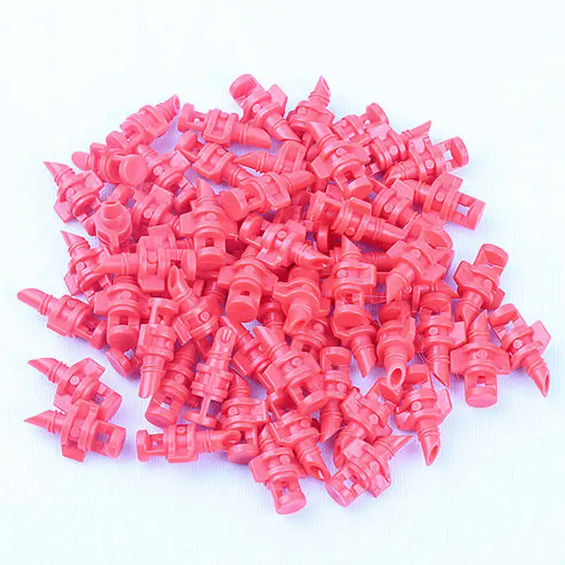 

Wholesale 500pcs Red 360 Degree Reflect Spray Nozzle Micro Sprinkler Garden Lawn Plants Irrigation System Misting Sprinkler