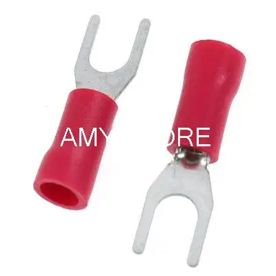 AWG 22-16 Furcate Pre Insulating Terminals for 4mm Dia Bolt  SV 1.25-4