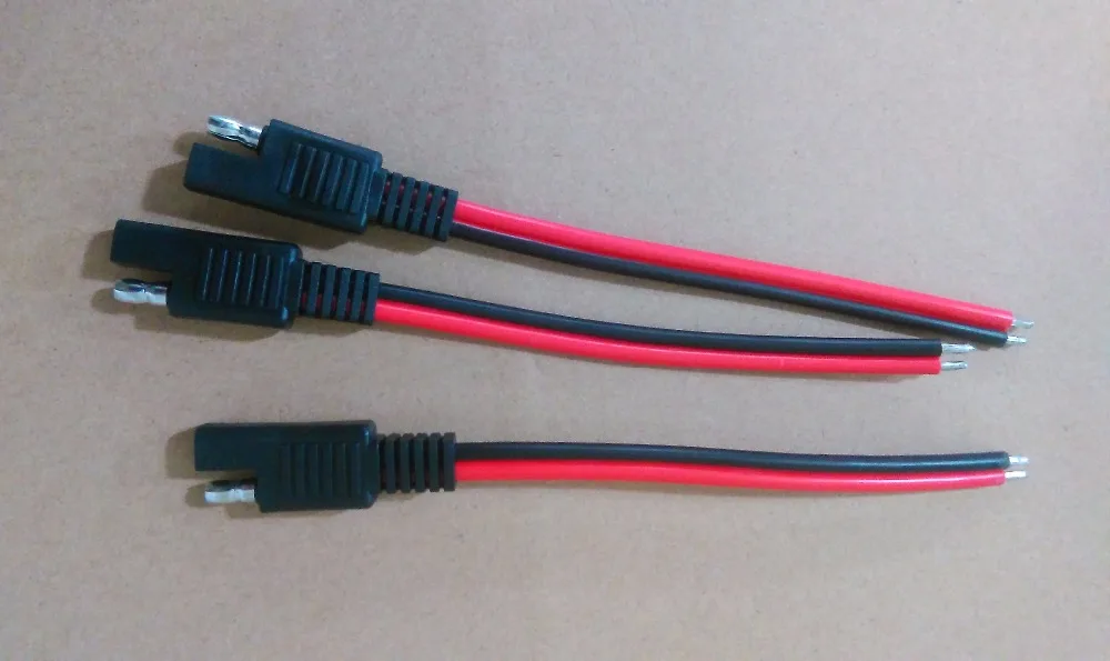 

14AWG SAE 2-проводной быстроразъемный Отсоединяемый погодозащищенный быстроразъемный жгут проводов 2-контактный разъем SAE 14 Длина датчика 150 мм