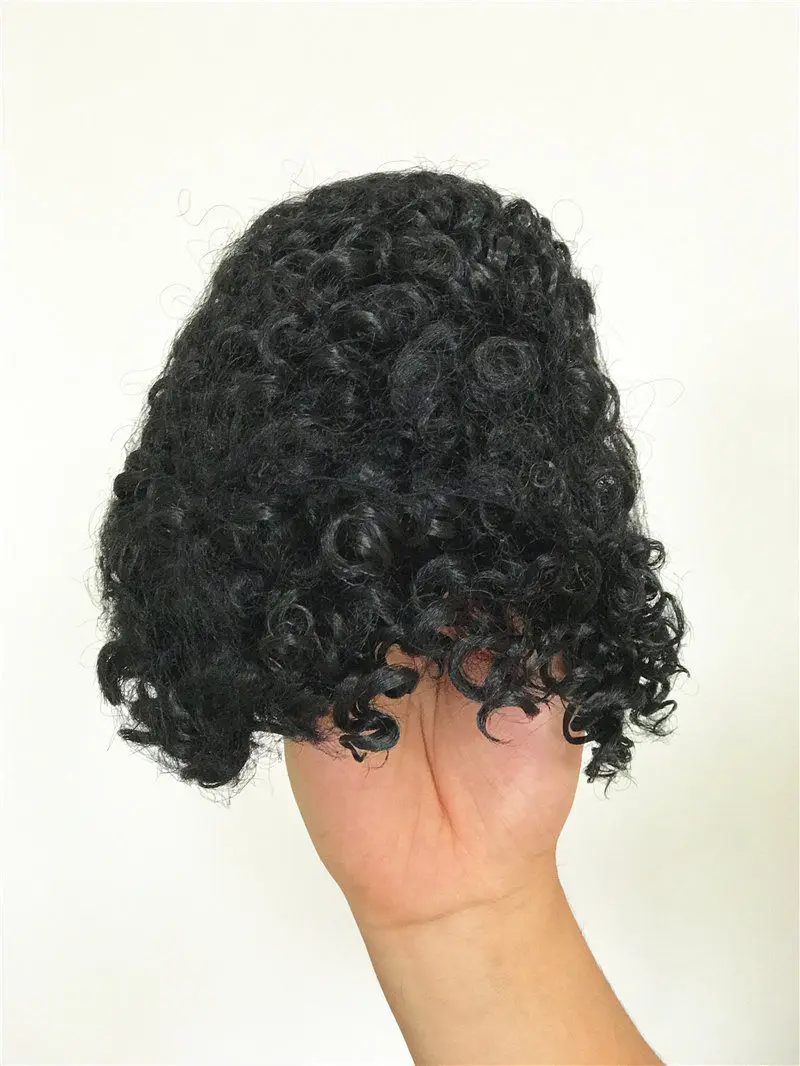 NPK Latest Black Curl Hair Wig Fits 50-58cm Reborn Doll High Fashion Hair Wig For Reborn Baby Doll Head Circumference 36cm