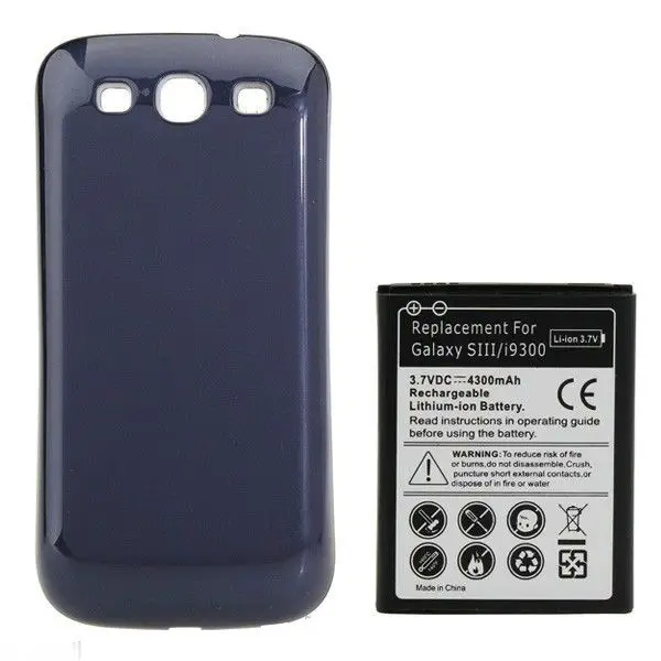 1x 4300mAh EB-L1G6LLU Extended Battery +   Cover For Samsung Galaxy S3 III S 3 i9300 I9308 I9305 L710 i747 i535 T999 batteries