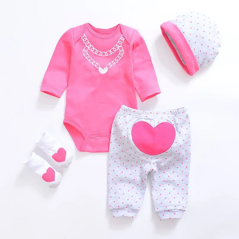 Ensemble de vêtements pour bébés filles, chapeau blanc, bavoir, pantalon, olympiques de batterie, chaussettes, nouveau-né, vêtements pour garçons,