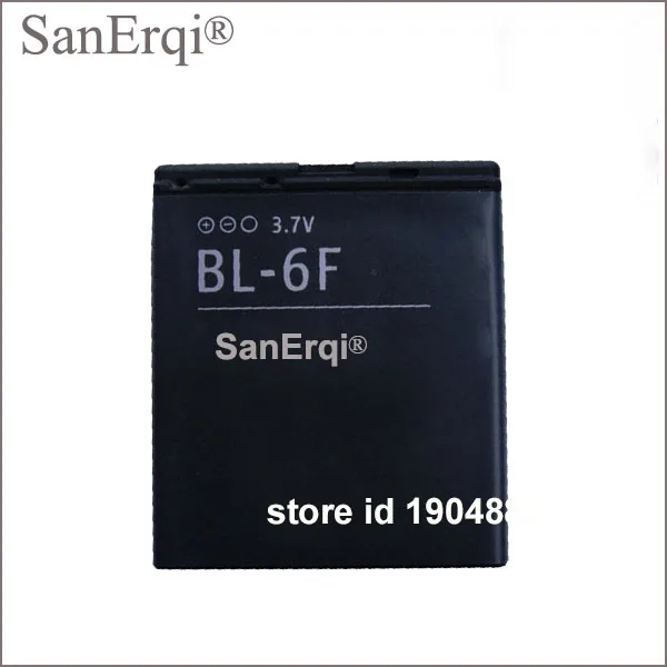 

SanErqi Tested Phone Battery BL-6F BL6F 1200mAh For Nokia N95(8G) N78 N79 6788 6788i Battery