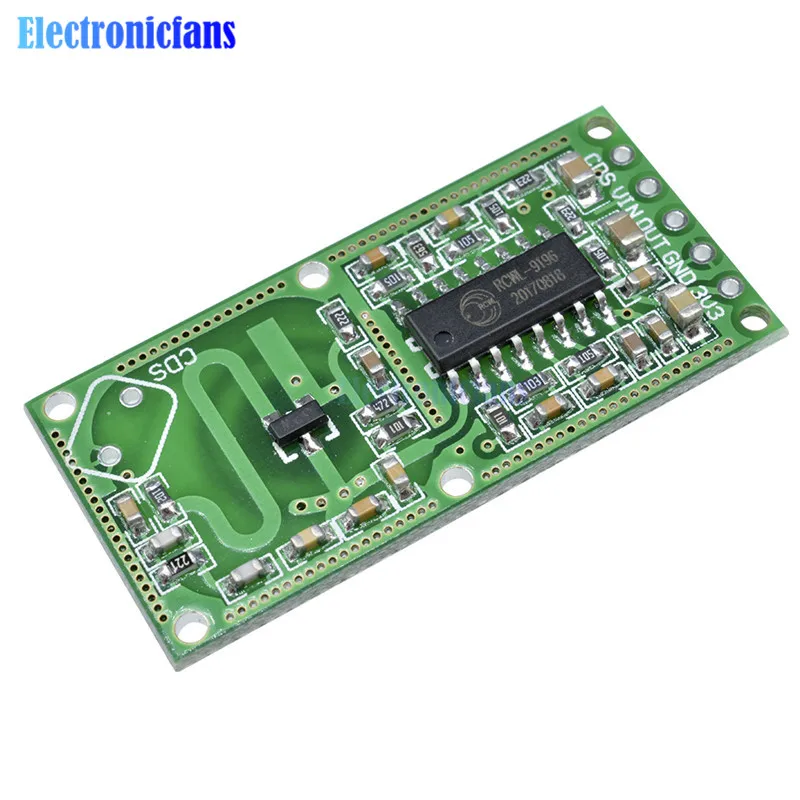 2Pcs RCWL-0516 Rcwl 0516 Microwave Radar Sensor Manusia Sensor Tubuh Sensor Modul Induksi Modul Saklar Output 3.3V