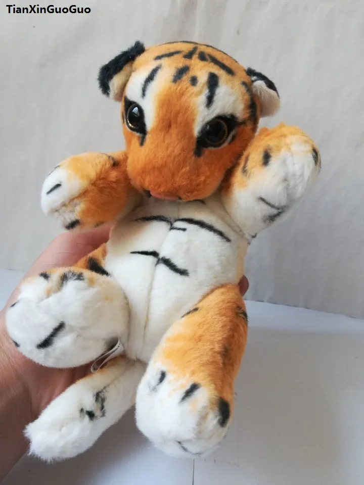 

about 20cm yellow baby tiger plush toy soft doll kid's toy,high quality goods birthday gift s2066