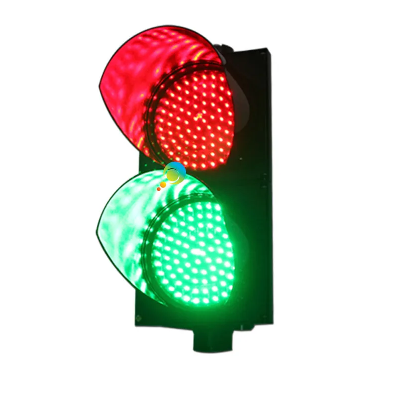 

AC85-265V vertical installation CE RoHS approved PC shell 200mm red and green LED traffic signal light