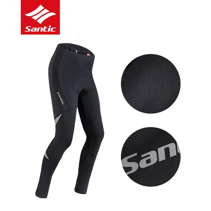 Santic-Pantalon de cyclisme 4D pour homme, vêtement de cyclisme, rembourré, élastique, séchage rapide, Pro, VTT, printemps, automne