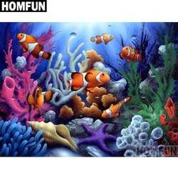 HOMFUN Full Square/Round Drill 5D DIY Diamond Painting 