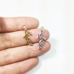 Eruifa 20pcs 20*10mm Mini Coral Sea Charms Zinc Alloy necklace,earring bracelet jewelry DIY handmade 2 colors