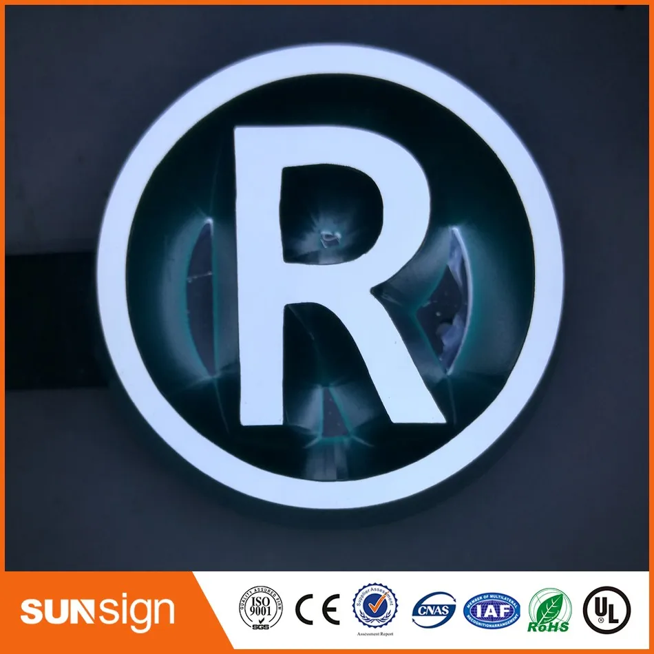 Top quality custom made waterproof acrylic led sign full light handmade PMMA letter fro business shopfront