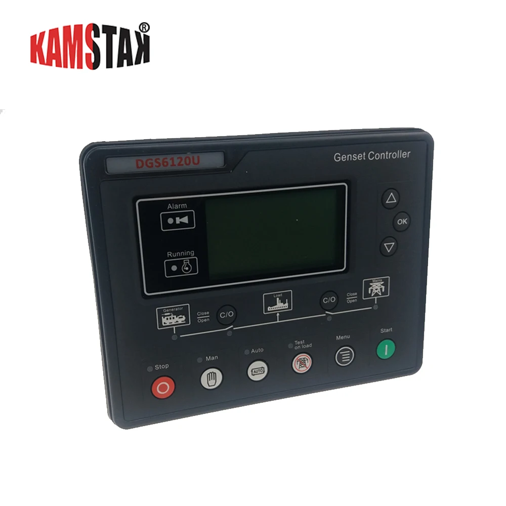 

power generator controller 6120U LCD diesel alternator part automatic start control charge panel genset electronic circuit board