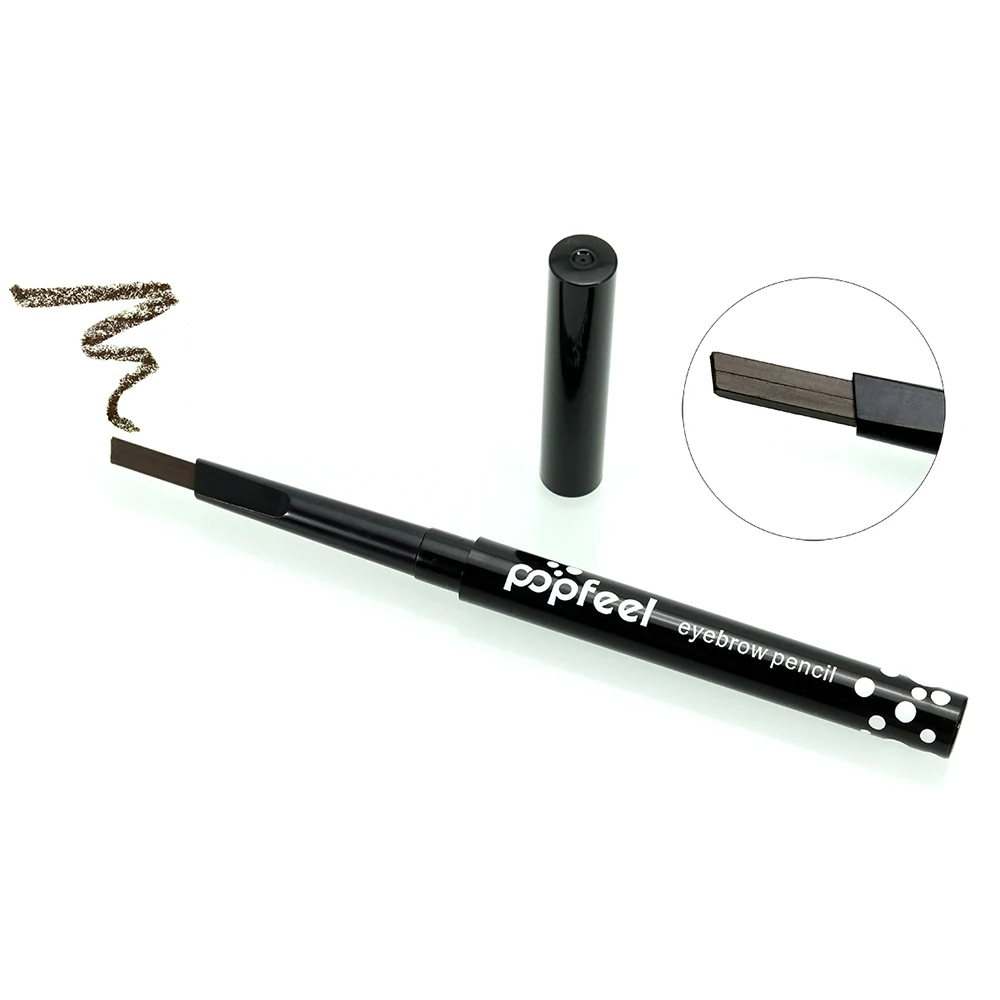 Popfeel Eyebrow Pencil Waterproof Long Lasting Eye Brow Maker Pen hair stroke brow pen Makeup Tools Woman Eyebrow Tracer Unit
