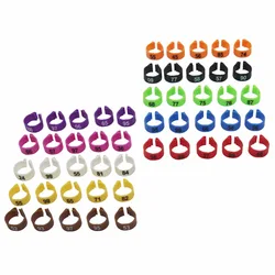 1000Pcs 10 Colors x 100 Pcs Digital Bird Foot Ring Pigeon 12mm 14mm Variety Of Pet Bird Training Supplies