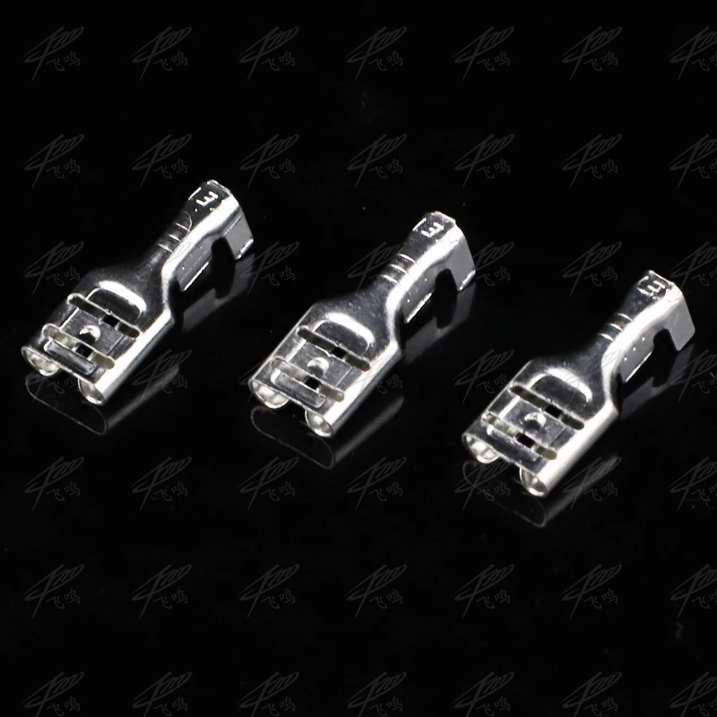 2000PCS 6.3mm 6.3 Crimp Terminal Male Female Spade Connector Crimping terminals Cold press terminal 2.8mm sheath 4.8 male