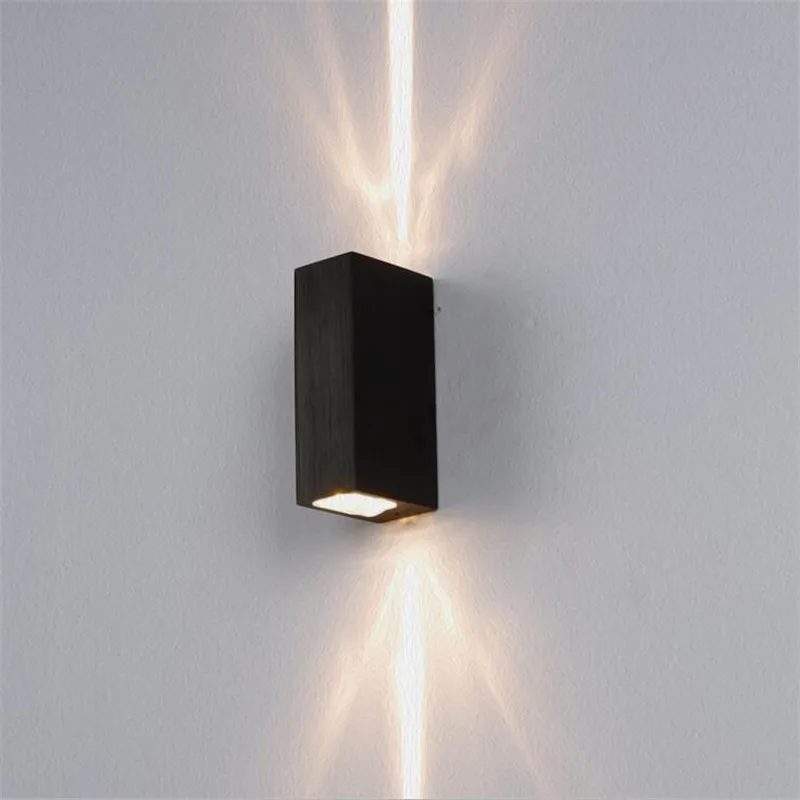 Indoor&Outdoor Lighting 6W 2x3W LED Wall Lamp AC85-265V Waterproof IP65 Corridor Bedroom Bathroom Spotlight Up&Down