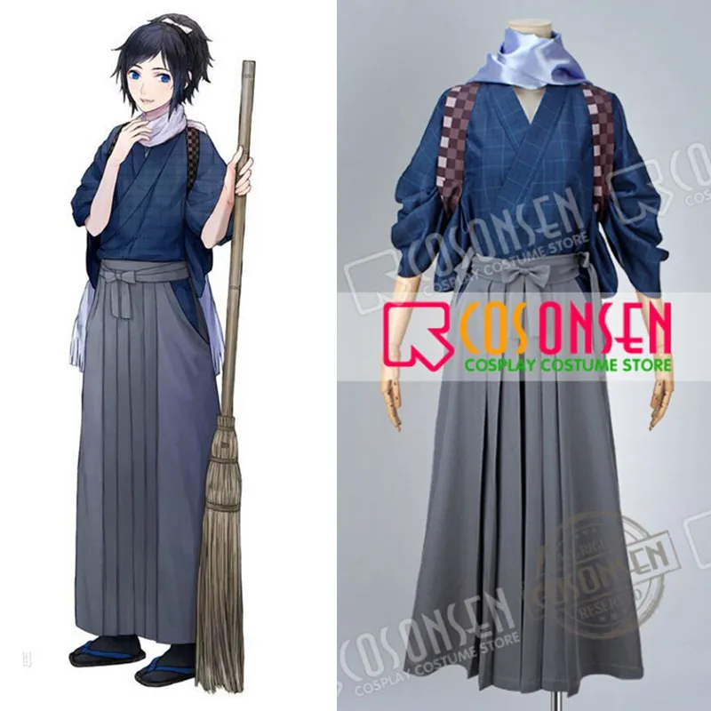 

COSPLAYONSEN Hot Webgame Touken Ranbu Yamatonokami Yasusada Casual Clothing Cosplay Costume (Top + Pants + Strap + Scarf)