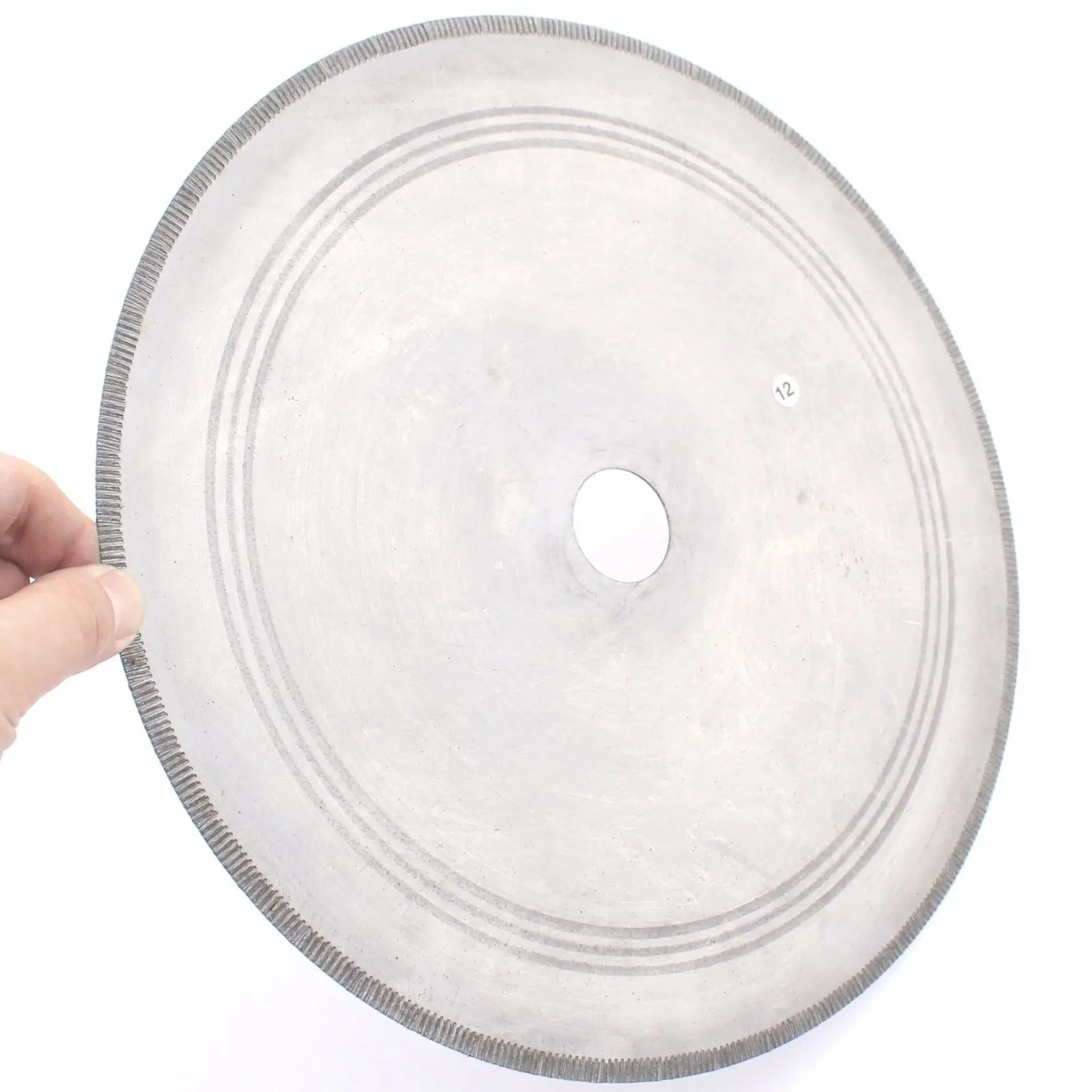 12 "بوصة 300 مللي متر الماس شفرة منشار دائري محززة حافة 1.3 مللي متر أسطوانة تقطيع أربور 16/25/25.4/32 مللي متر للزجاج اليشم حجر العقيق