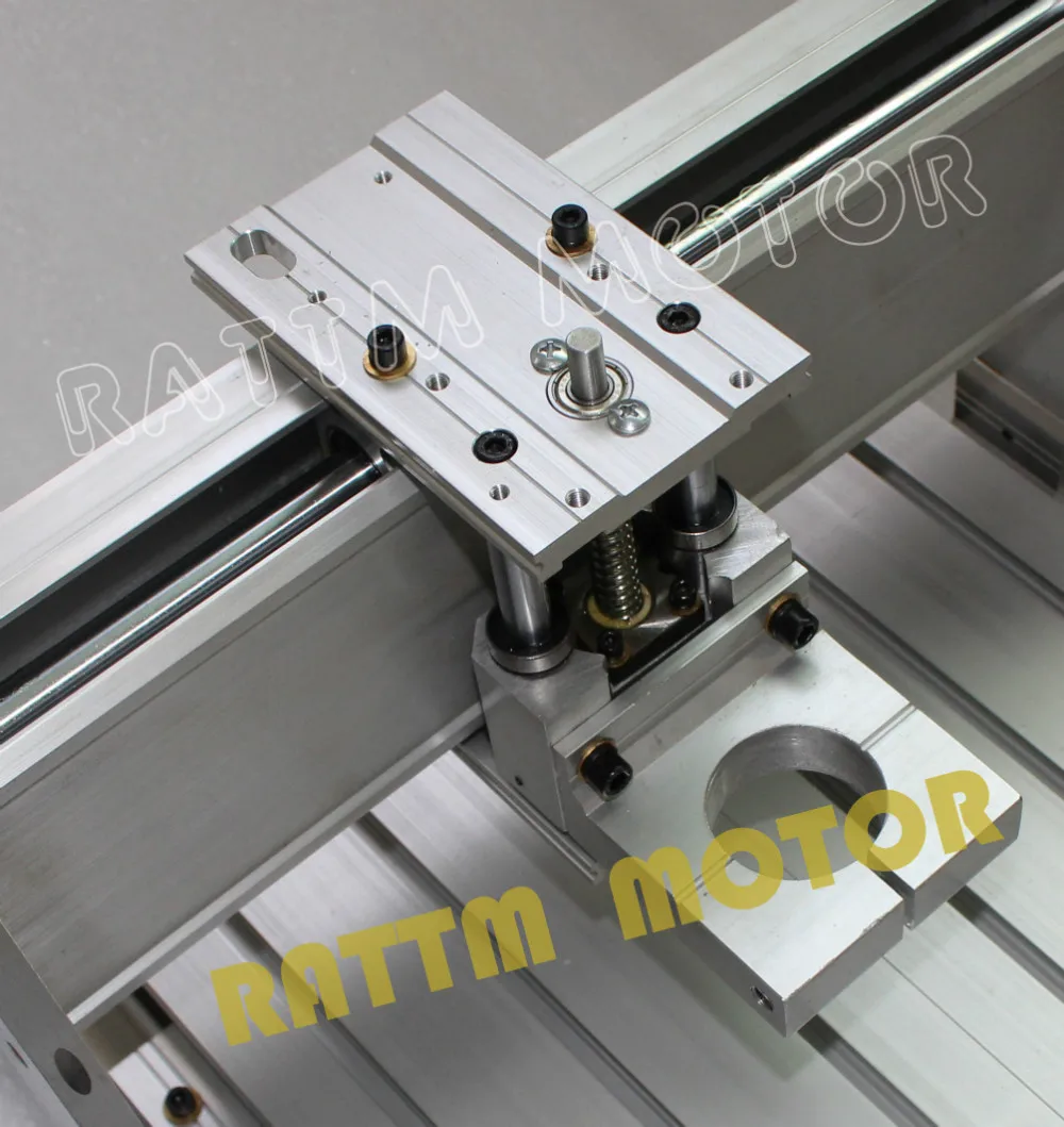 【 EU Free VAT 】  3040 CNC router milling machine mechanical kit Frame ballscrew with 43mm Neck Spindle Mount for KRESS motor