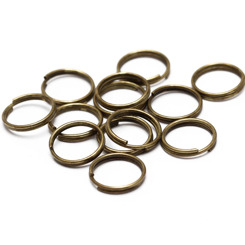 REGELIN 200pcs/lot 5 6 8 10 12 14mm Open Jump Rings Double Loops Gold Silver Color Split Rings Connectors For Jewelry Making DIY