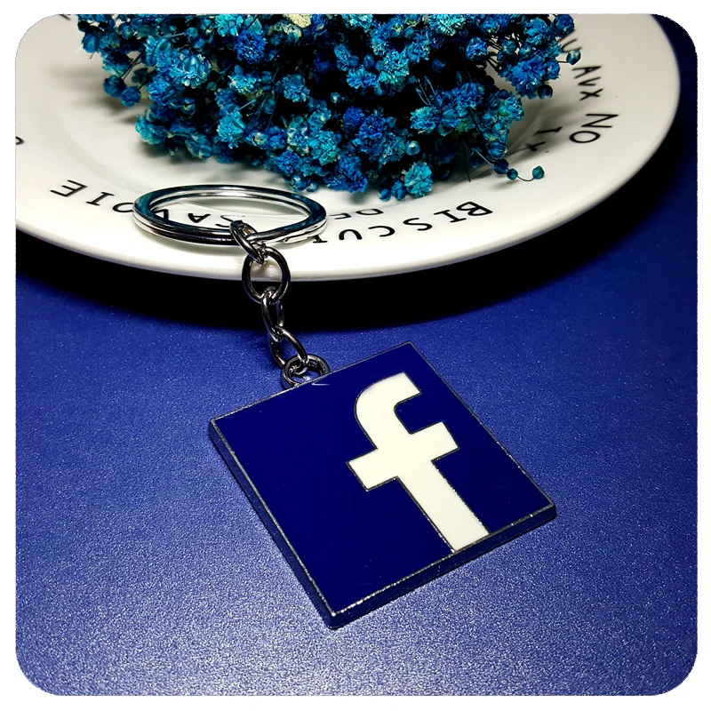 GRANDBLING Keychain Souvenir Gift to Facebook Fans Key Ring Bag Pendant