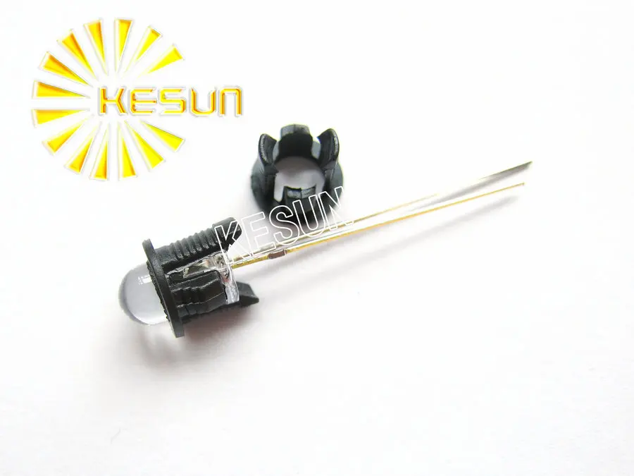 Bộ 1000X5Mm Led Giá Đỡ Nhựa Đen LED Cổng Kết Nối Dài Chân Váy Khóa Viền Led Giá Đỡ Cho 5mm Kiểu Sáng Đèn LED