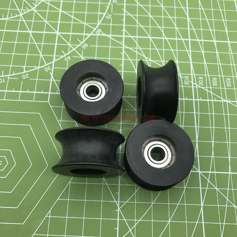 Limited New Nylon Roller Bearings 0840uu 8mm 1pcs Groove Guide Pulley Sealed Rail Ball Bearing Wheel 8*40*20.5mm