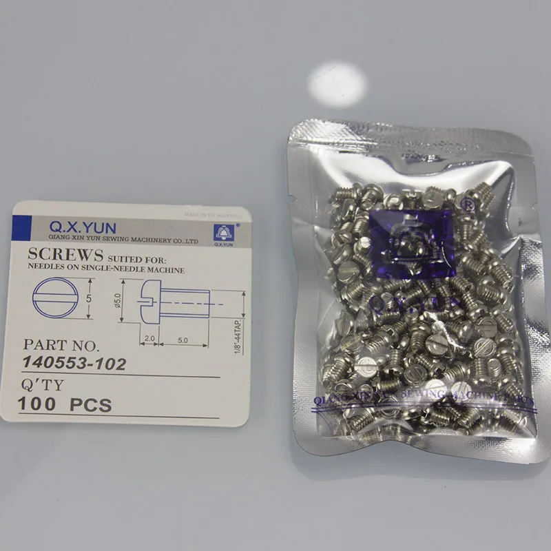 100pcs Sewing machine screw brother pegasus siruba kansai singer typical needle plate /feed dog/presser foot screw .....