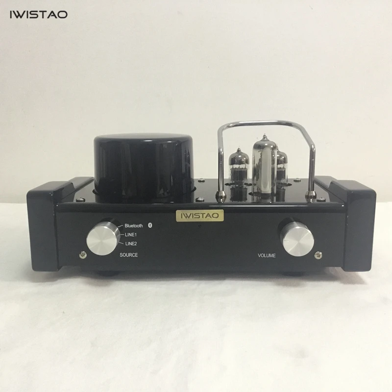 

IWISTAO HIFI MINI Tube Hybrid Amplifier Wireless Bluetooth 4.0 6N1 Preamp Power Stage 2x28 W APT-X Desktop Audio 115/230V