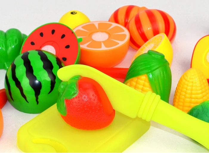 Fancy Kitchen Play Toys Simulation Can Cut Fruits And Vegetables Earnestly The Unisex Finished Goods Plastic Food 2021