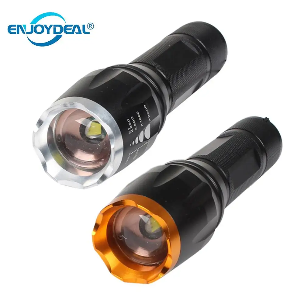 New 2000 Lumen Zoomable LED Flashlight Torch 5 Modes light For 3xAAA or 1x18650 +Holster