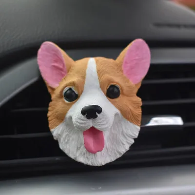 Welsh corgi pembroke Car Ornaments Air Vent Clip Auto Decoration Accessories