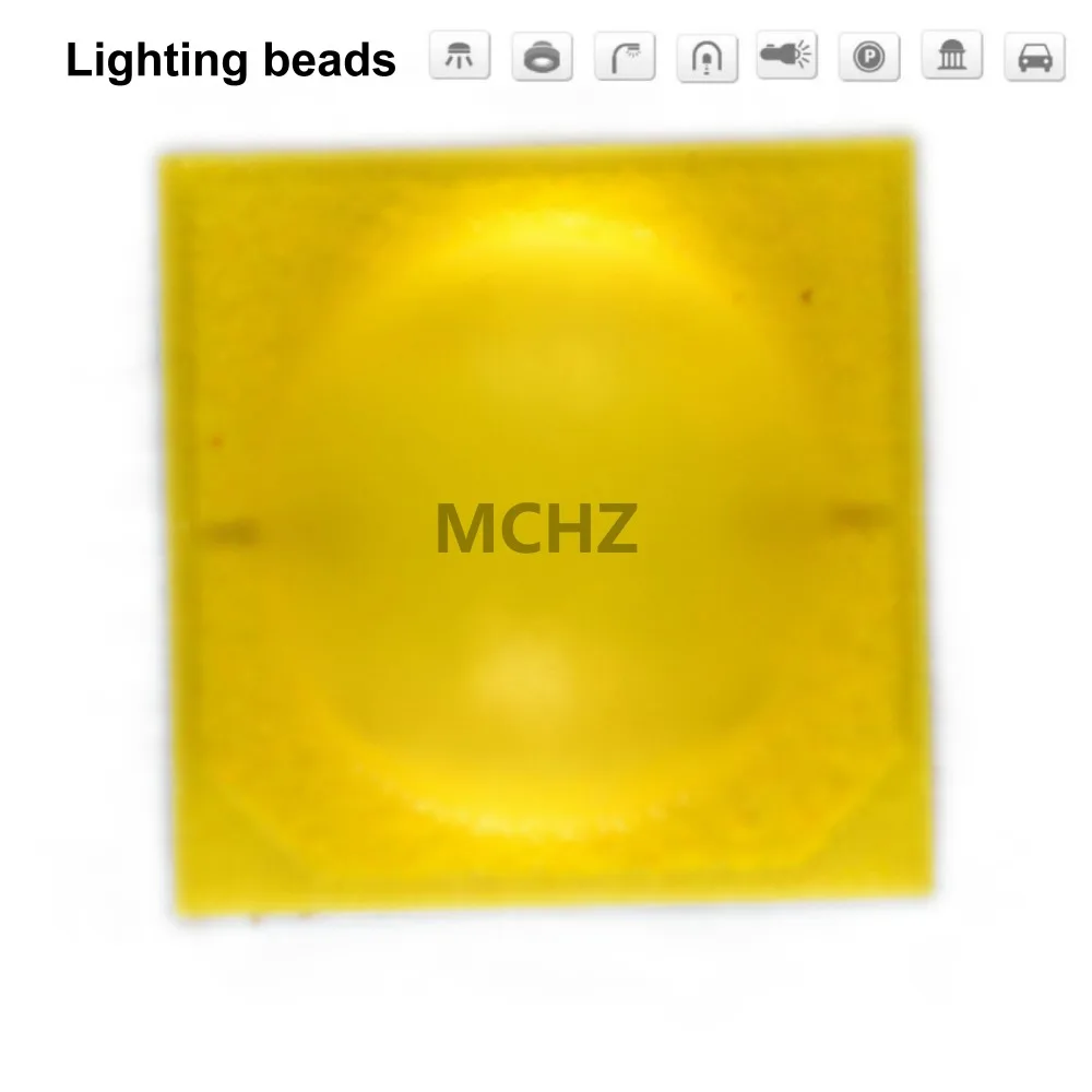 Chip abatible de 18 piezas, lente de cabeza de bola de potencia 3535, 3 W SMD, cuentas de lámpara LED, diodo 3 V 1000ma