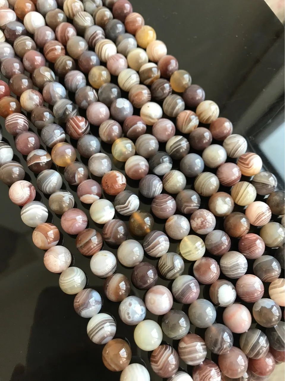 loose beads Botswana agate round  8/10/12mm 14inch for DIY jewelry making FPPJ wholesale beads nature