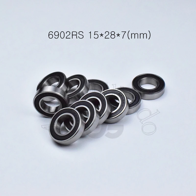 

Bearing 10pcs 6902RS 15*28*7(mm) chrome steel Metal Sealed High speed Mechanical equipment parts