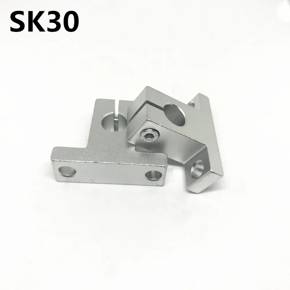 

4pcs SK30 30mm linear bearing rail shaft support XYZ Table CNC Router SH30A Free Shipping