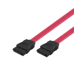 2pcs Serial SATA ATA RAID DATA HDD Hard Drive Signal Cable CDRW dvd rom cd-rw + - new