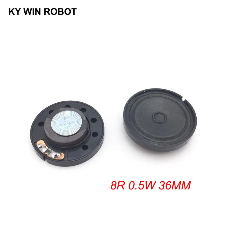 2pcs/lot New Ultra-thin speaker Doorbell horn Toy-car horn 8 ohms 0.5 watt 0.5W 8R speaker Diameter 36MM 3.6CM thickness 9MM