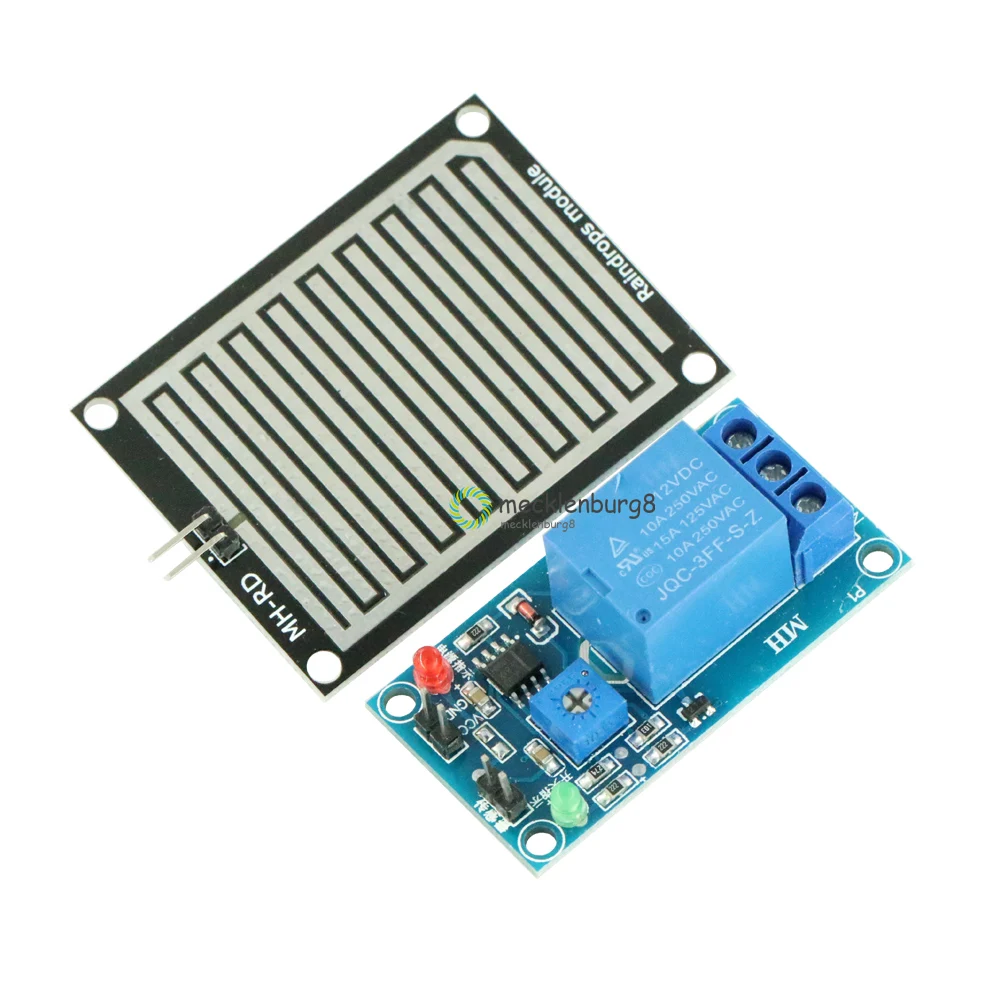 12 V Rain Control Module Rain Touch Relay Module for Arduino Moisture on Leaves M35 Monitors Weather