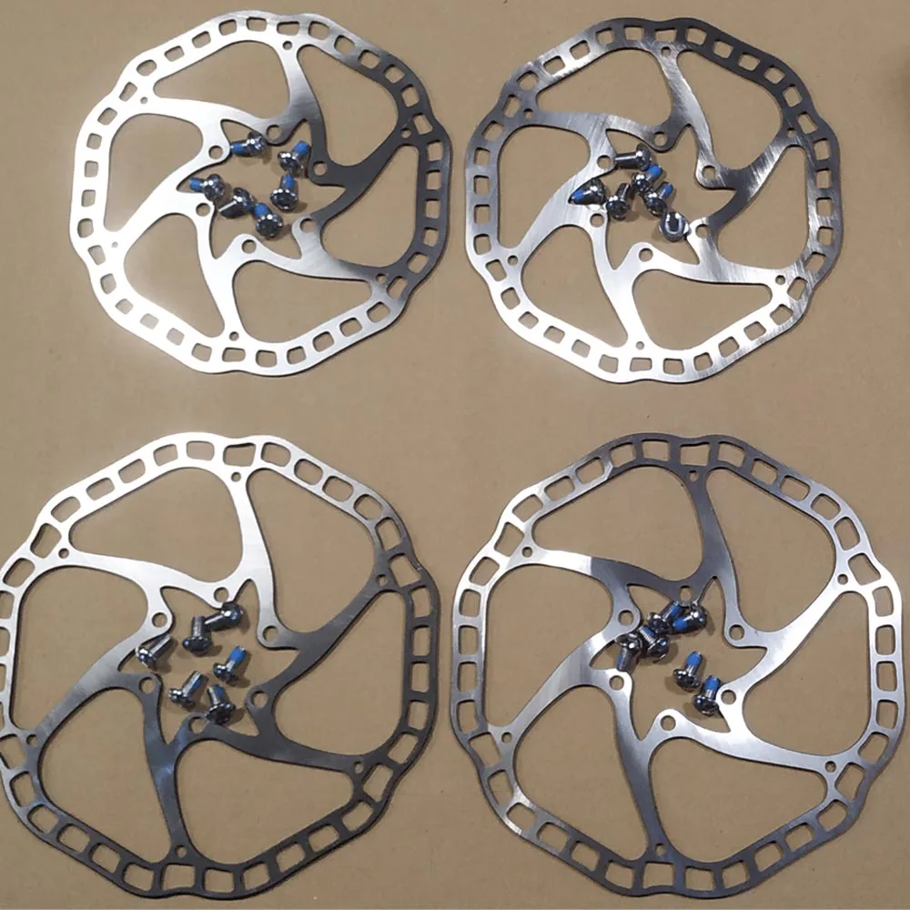 Ultra-light  With bolts Bicycle Hydraulic Disc brake Rotors  MTB bike Road Racing Bike Brake Disc Rotor 140mm / 160mm 44mm