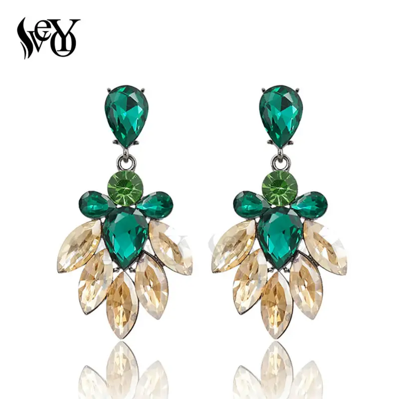 VEYO Crystal Earrings For Women Brincos Pendientes High Quality alloy