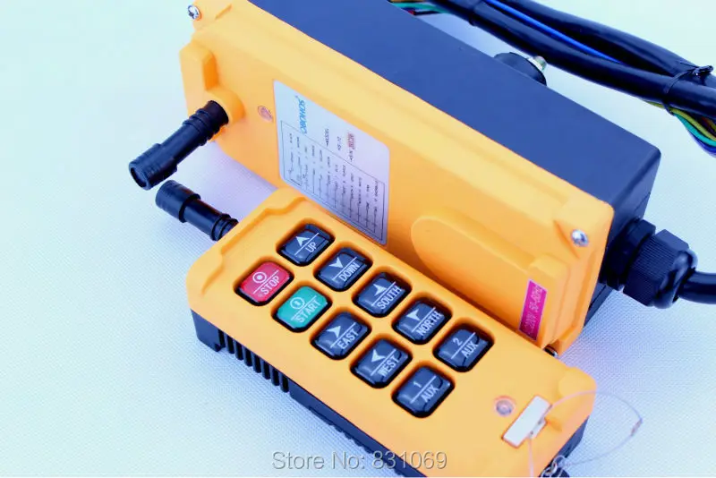 

1 шт. HS-10 AC/DC24V 10 каналов Управления Подъемный Кран Радио пульт дистанционного управления Sysem промышленный пульт дистанционного управления абсолютно новый