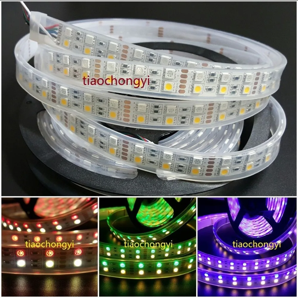 

5M Double Row 5050 SMD 600 RGBW RGBWW RGB White Flex LED Strip light 120led/M