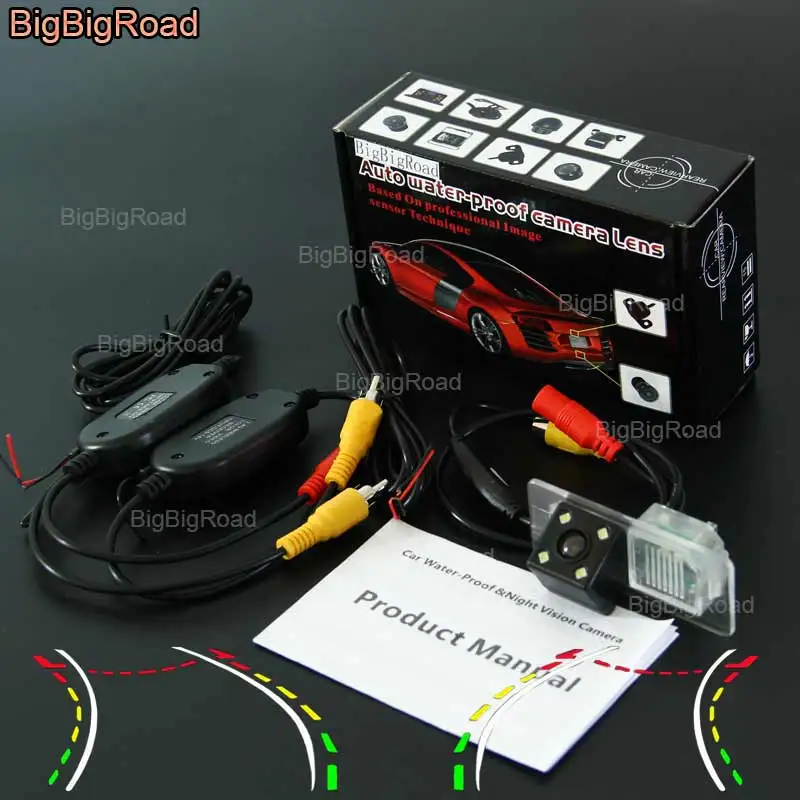 

BigBigRoad Car Intelligent Dynamic Track Rear View Camera Night Vision Reversing Camera For BMW 2 F22 F45 2014 2015