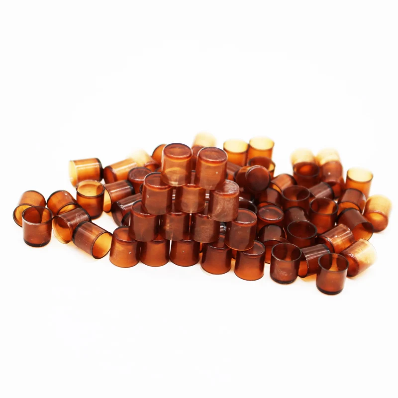 1000PCS/Bag Beekeeping Plastic Brown Rearing Queen Bee Tools King Tools Cell Brown Cage Cup Rear Breeding Apicultura Supplies