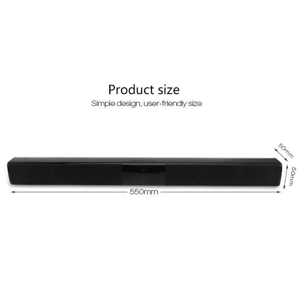 ELE ELEOPTION 20W colonna Wireless altoparlante compatibile Bluetooth TV Soundbar suono Stereo Home Theater Sound Bar TF USB per TV PC