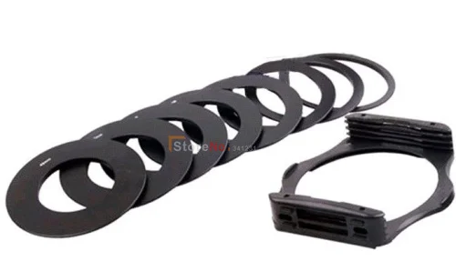 40 в 1 градиентный держатель для фильтра ND2 4 8 16, комплект с квадратной блендой + переходное кольцо для Cokin 52 мм 58 мм 77 мм