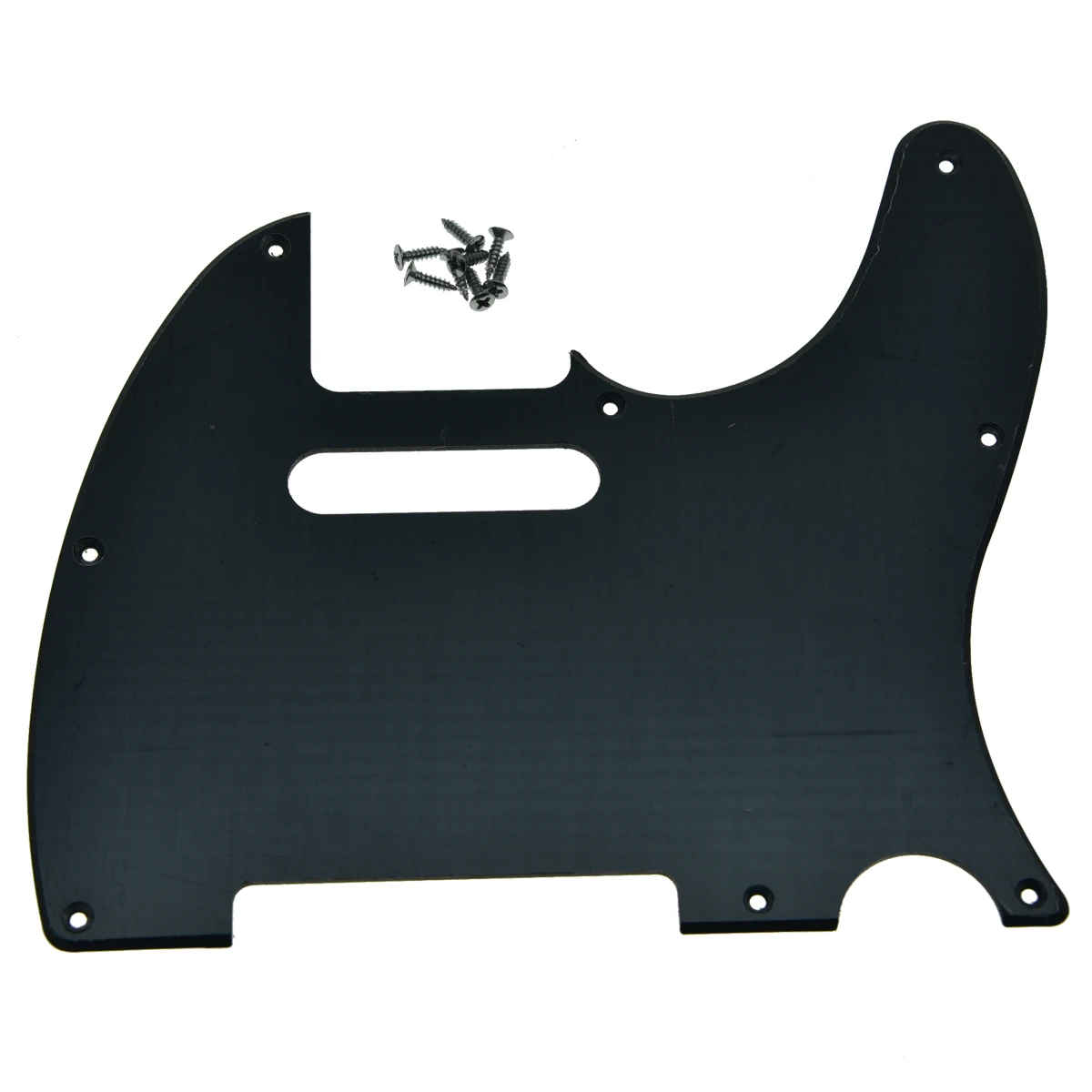 KAISH 8 Hole TL Guitar Pickguard Scratch Plate fits for Fender USA/Mexican TL Matte Black 1 Ply