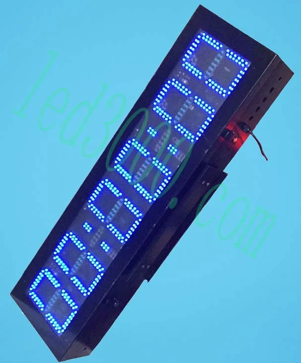 Outdoor led timer blue timer led timer led colockbig size clock countdown clock sport fact clock free shipping