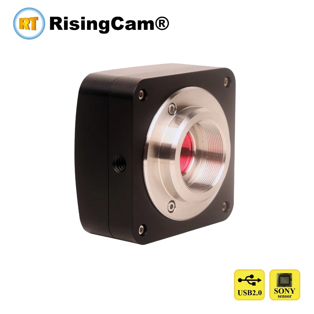 RisingCam 1.2MP Long time exposure USB2.0 C mount digital microscope camera with imx224 1/3inch CMOS sensor