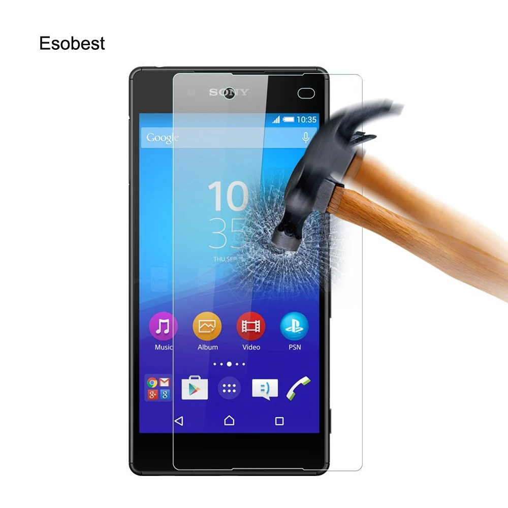Esobest tempered film for Sony Xperia Z5 Premium Z5 Compact Z4 Z3 Z2 Mini glass screen protector9H, 2PCs